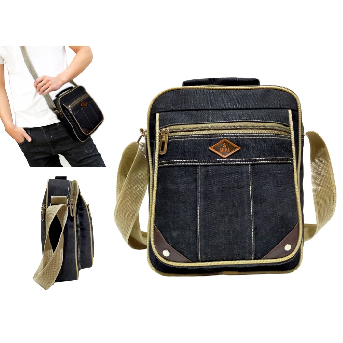 Slingbag APPA336 // Tas Slempang // Tas bahu Gaul Kanvas Vintage Classic Pria Wanita