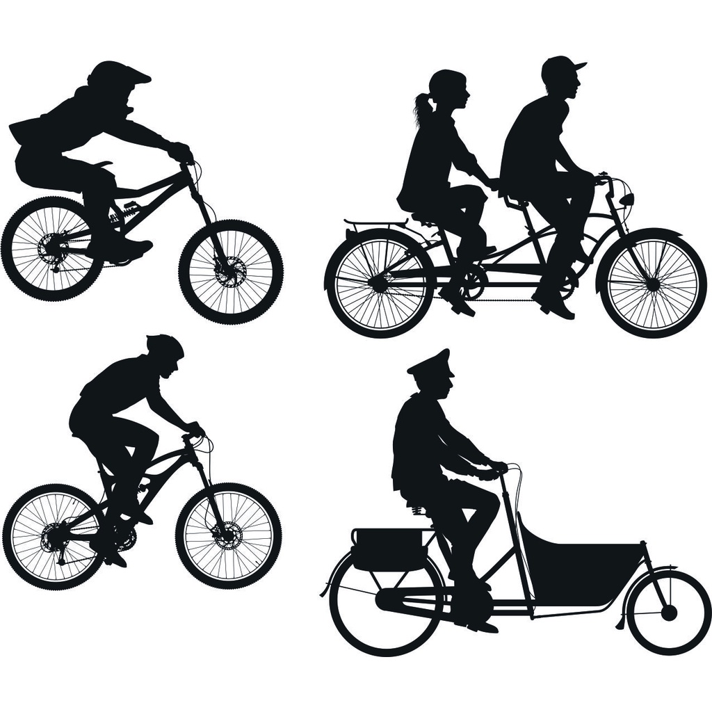 Bicycle Silhouette Vector - Coreldraw