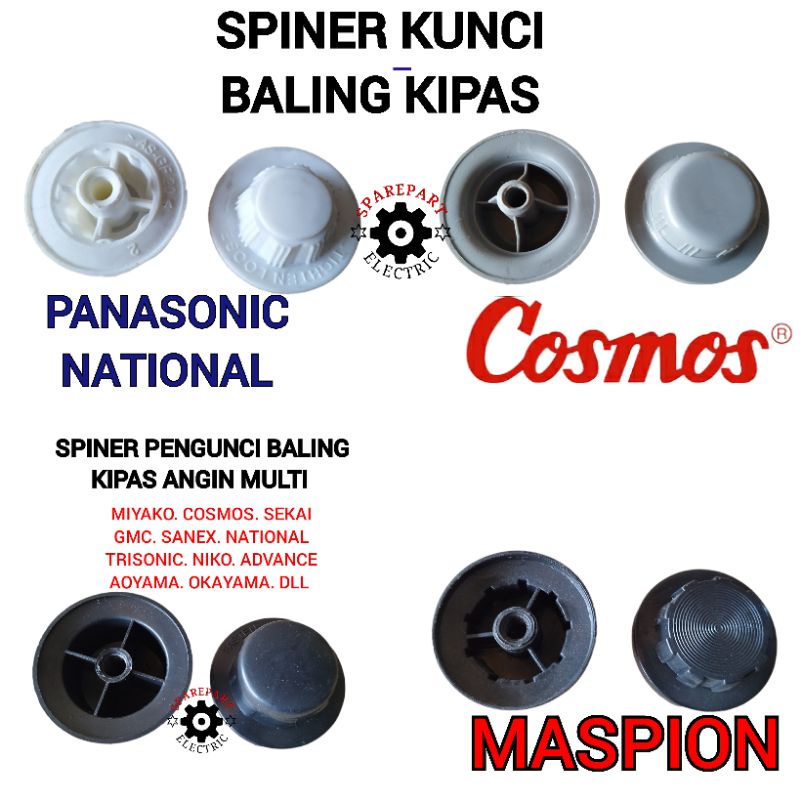 SPINNER MUR KUNCI BALING KIPAS ANGIN MIYAKO COSMOS MASPION PANASONIC DLL