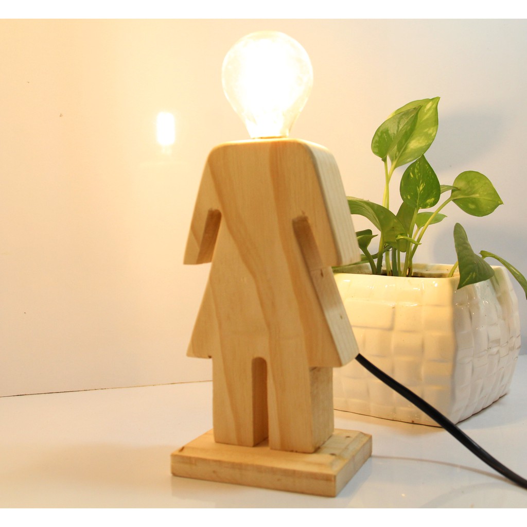 Lampu Hias Duduk  / Lampu Hias Kayu / Lampu Hias Meja
