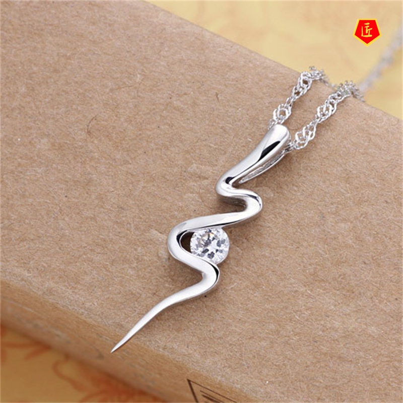 [Ready Stock]Korean Fashion Diamond Pendant Necklace