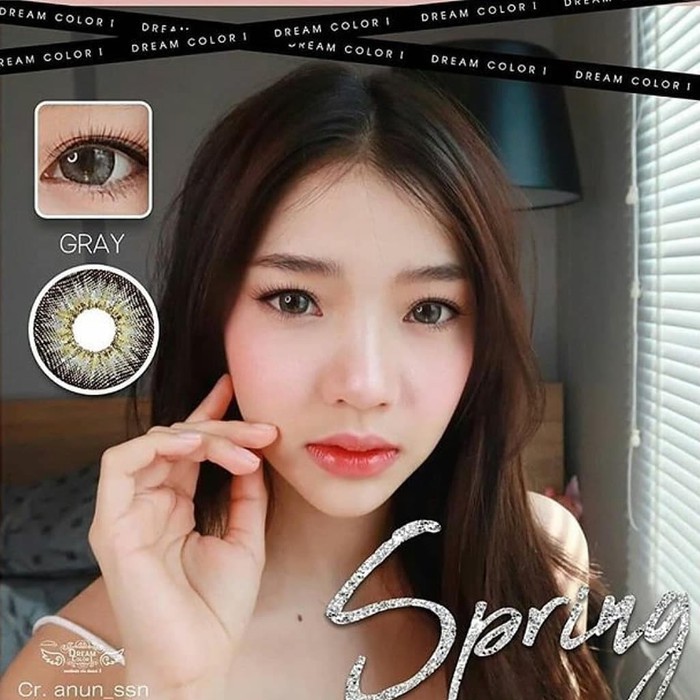 Softlens Spring by Dreamcolor1 DC1 Gray Brown Normal Minus kontak Lensa botol