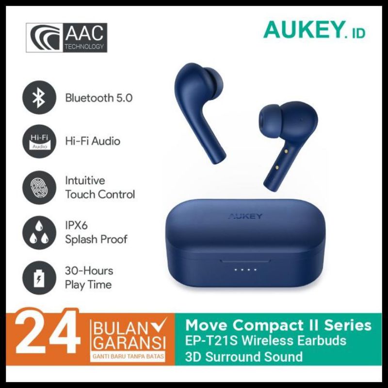 Headseat tws aukey earphone aukey headseat aukey EP-T21S