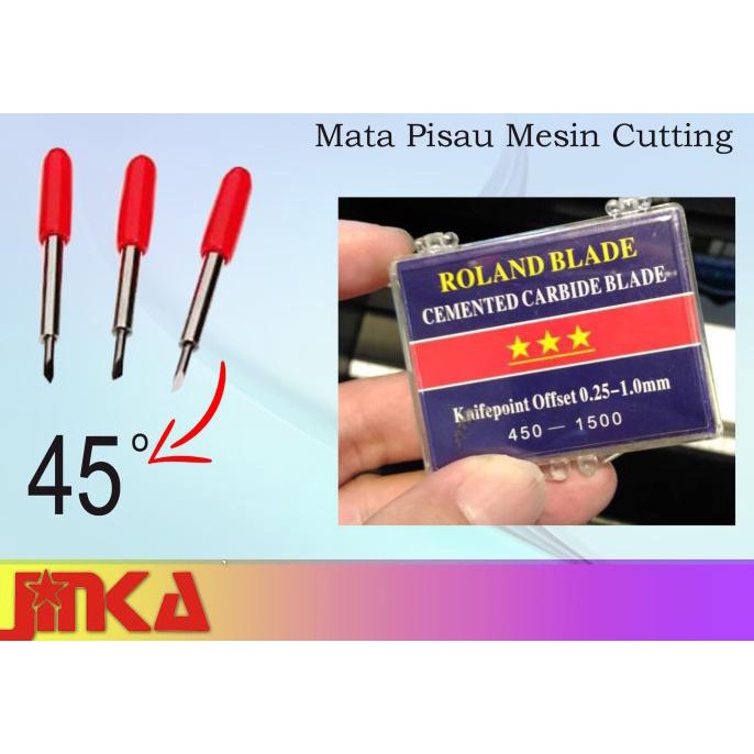 

Mata Pisau Mesin Cutting Jinka // Roland Blade 45 Derajat