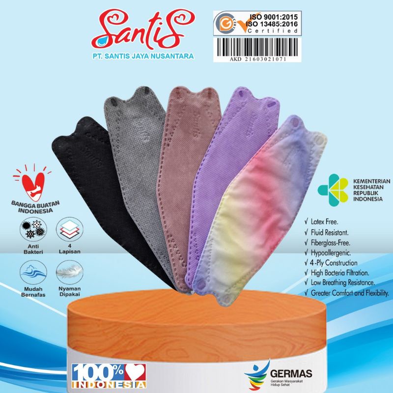 Masker KF 94 Premium / Masker KF 94 Warna Mix / Masker KF 94 Santis
