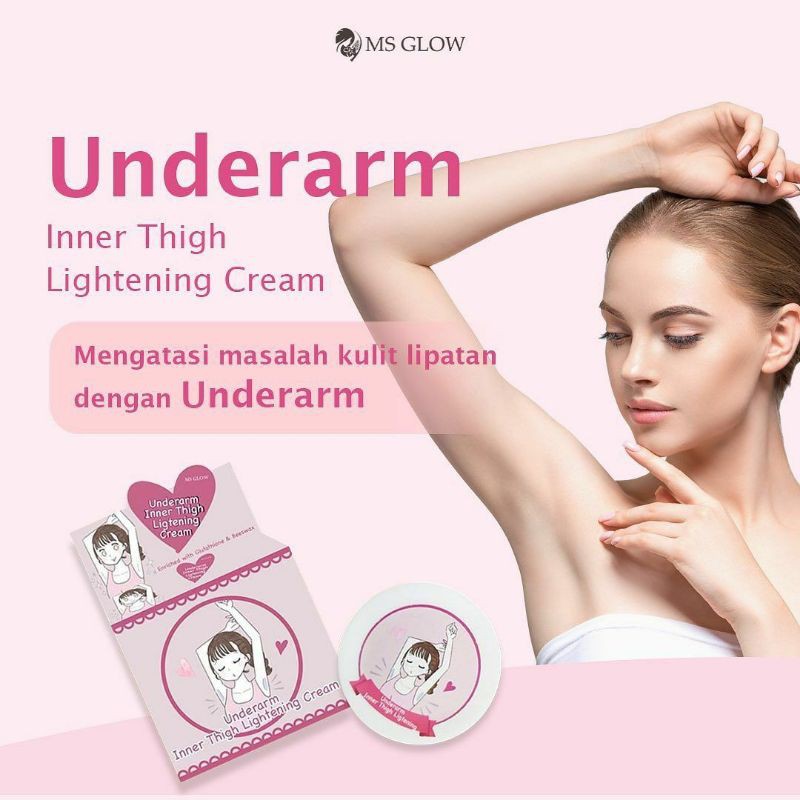 Underarm MS Glow Pemutih Ketiak dan Selangkangan Hitam by MS GLOW