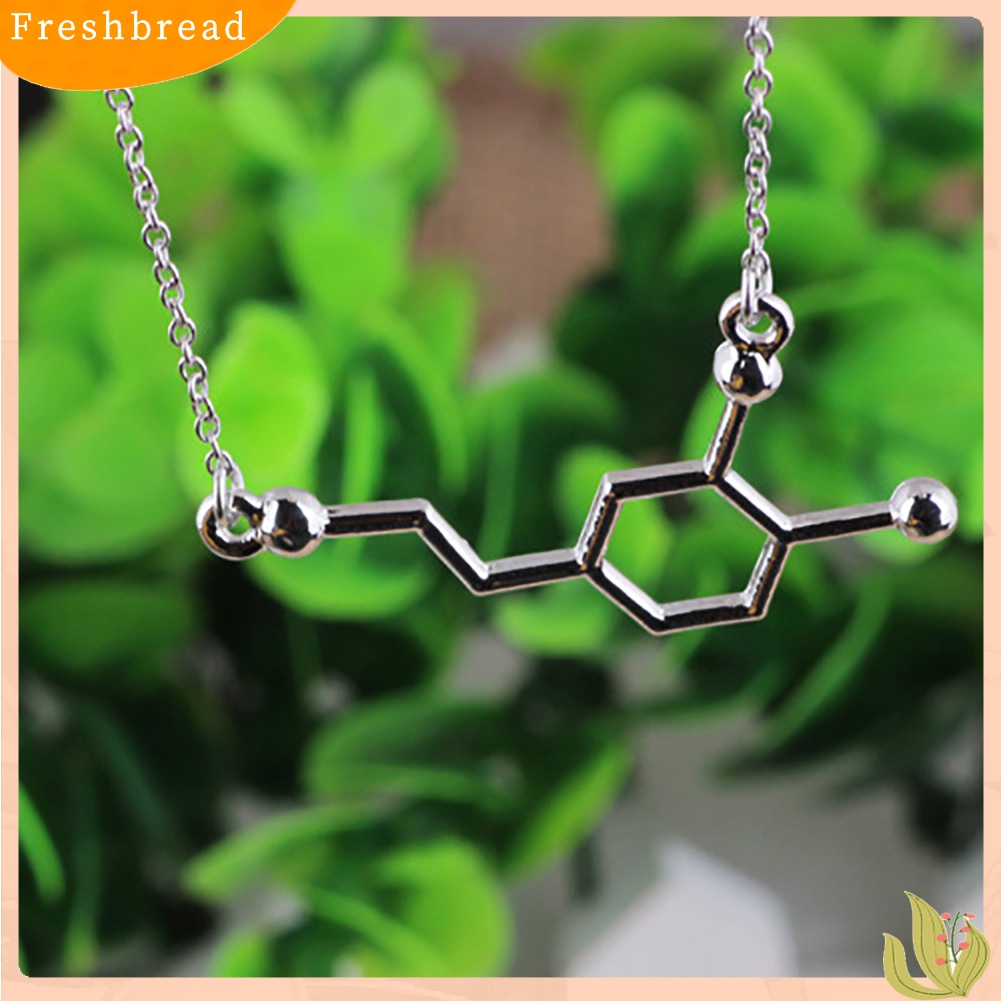 Kalung Dengan Liontin Molekul DNA Serotonin Dopamine Acetylcholine Biochemistry