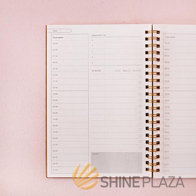 

MEN SALE Buku Tulis Catatan A5 TRG - Kraft Cover Spiral Daily Planner Notebook