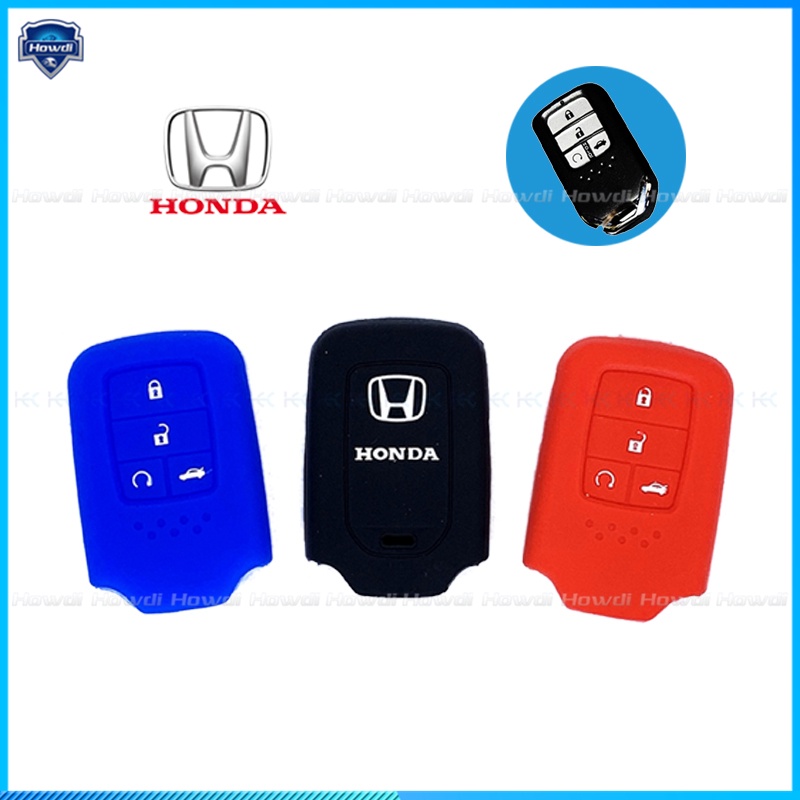 Cover Kunci Remote Mobil Keyless Bahan Silikon Untuk Honda Civic