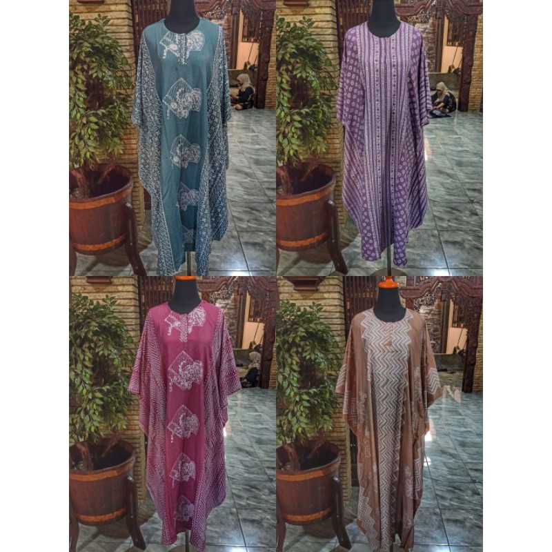 Longdress Daster Lowo Pelangi Cap Warna Soft Asli Batik Zikin Pekalongan Bahan Silk Lembut Shopee Indonesia