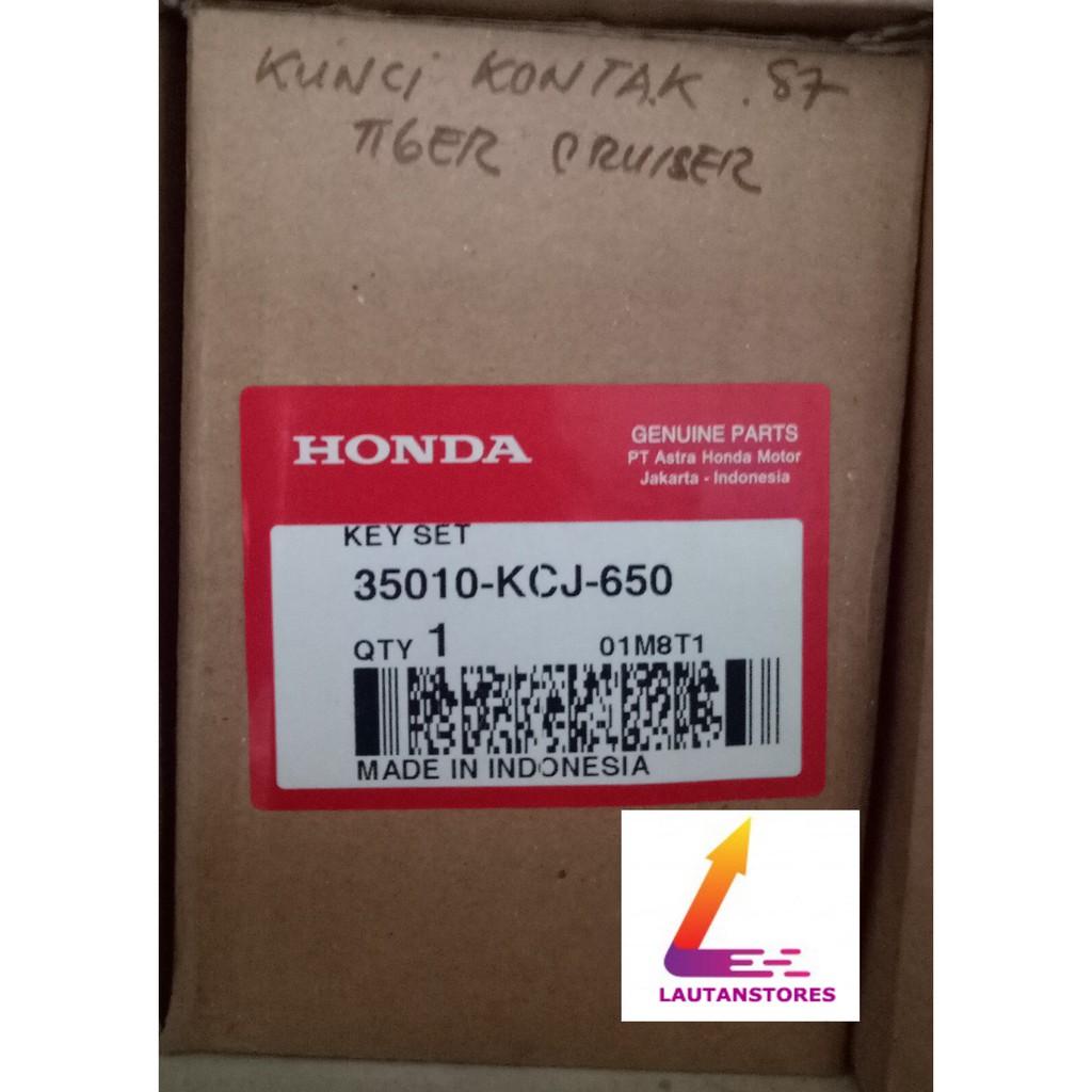35010-KCJ-650 Key Set Kunci Kontak Honda Tiger Revo Mata Dua