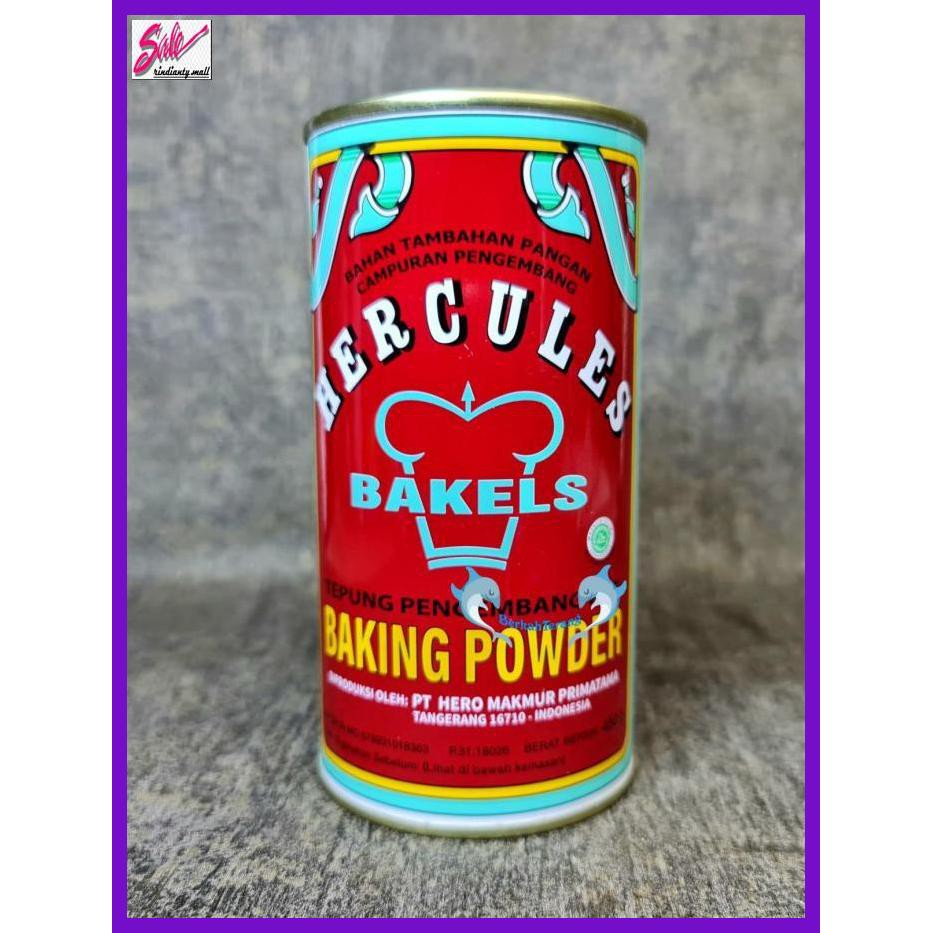 

DERPOWBAKING- HERCULES BAKING POWDER 450GR TEPUNG PENGEMBANG KUE DOUBLE ACTING -ASLIII.