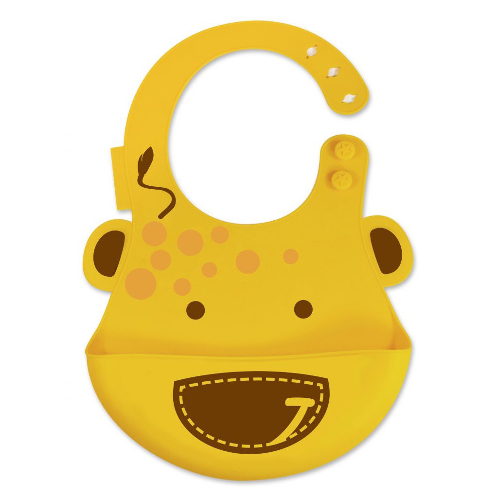 Marcus &amp; Marcus - Baby Bib YELLOW GIRAFFE