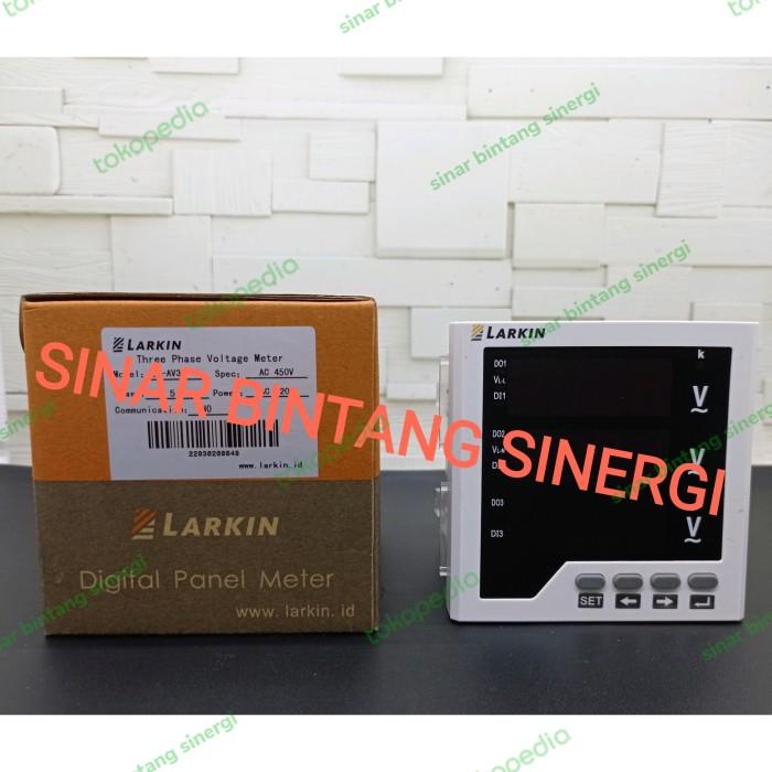 Voltmeter Digital Volt Meter 3 Phase Voltmeter 3Phasa Larkin Lr-Av33 3P