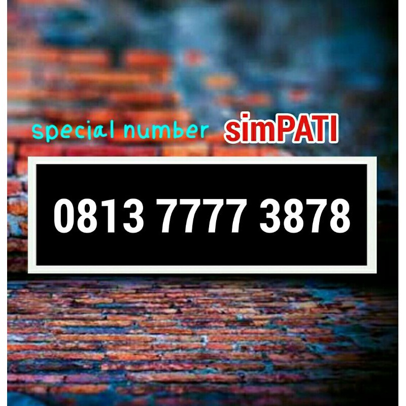 Kartu perdana nomor cantik telkomsel simpati kwartet 7777 3898 dan 3878