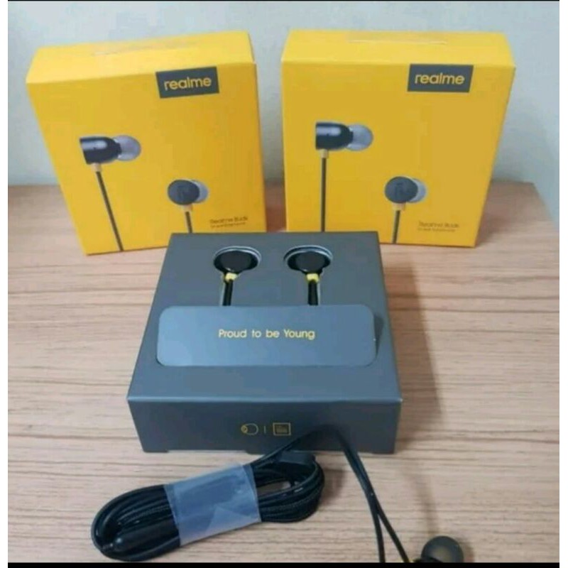 Headset Earphone Realme Buds In Ear Earphone REALME 3 3 Pro Realme 5 5 Pro Original 100%