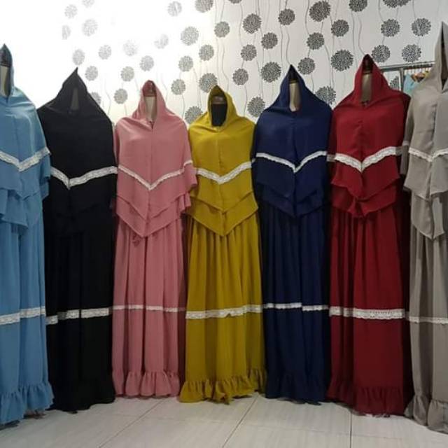 Gamis syari kualitas butik harga kaki lima