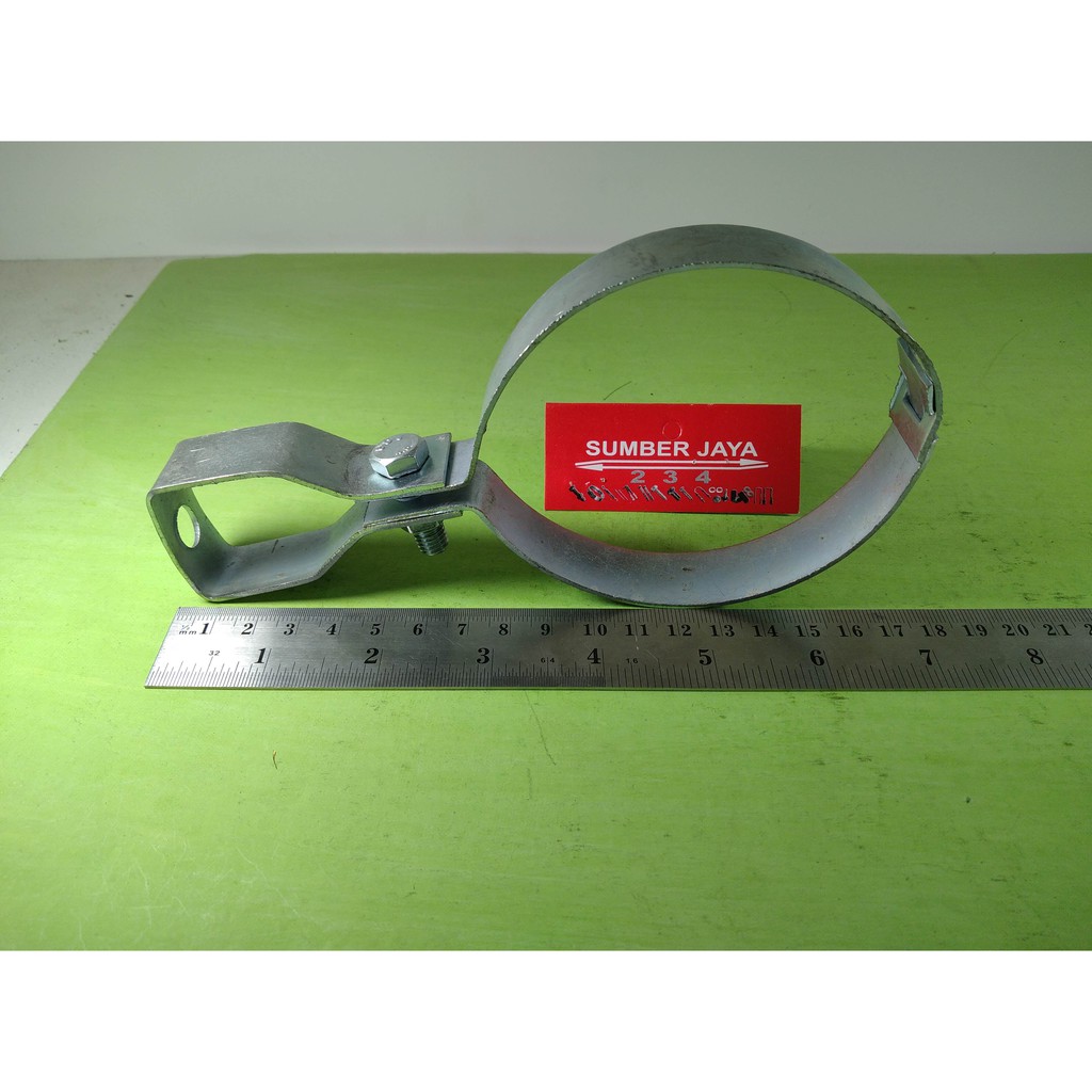 Klem Tiang Lampu Polos 4 Inch TERMURAH