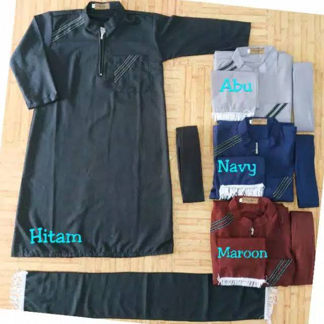 JUBAH Anak 3in1 warna