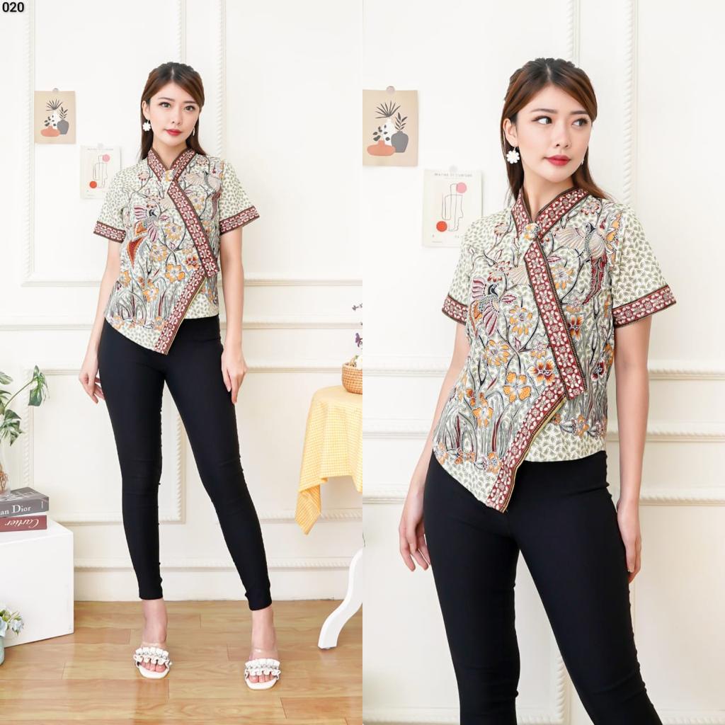 CHICA TOP - Atasan Batik Wanita Blouse Wanita / MIMI