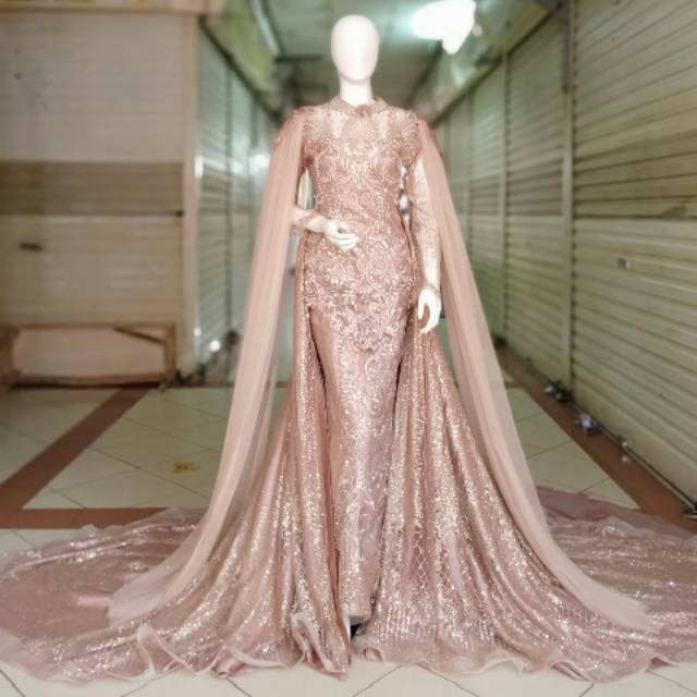 Gaun Pengantin Murah Warna Rose Gold Shopee Indonesia