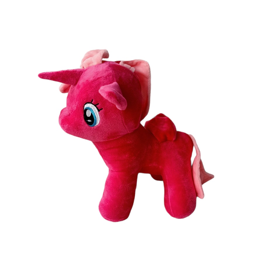 PROMO Mainan Boneka Terlucu Anak Little Pony Boneka Kuda Poni 30cm Unicorn PINK Bersayap/ Kado hadiah Ulang Tahun Anak Boneka Lucu Unik Termurah