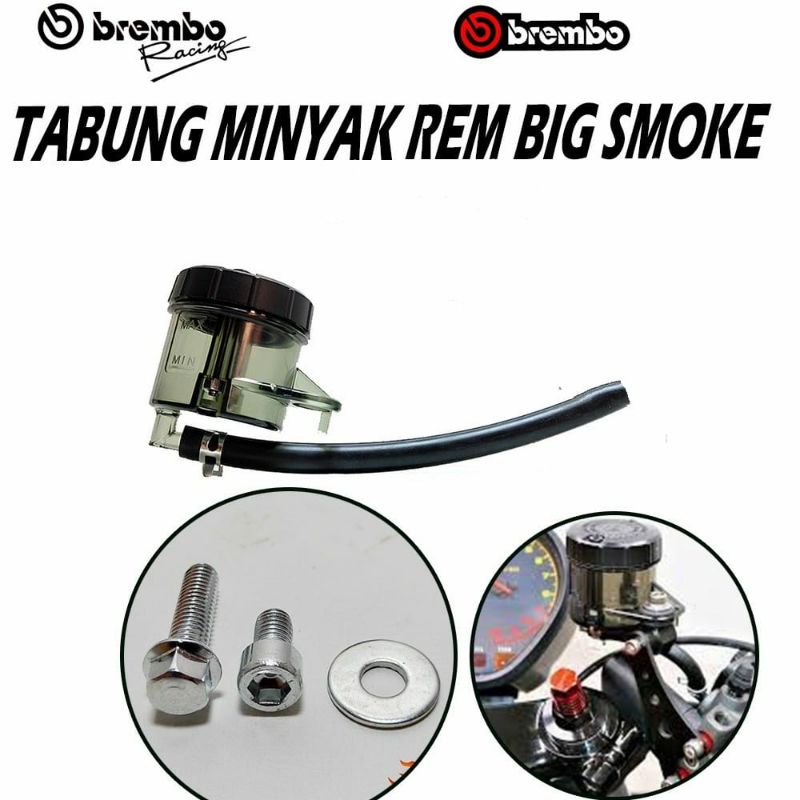 Tabung minyak rem smoke big universal aerox sonic fu ninja vixion beat vario supra rxking pcx lexi aerox nmax dll