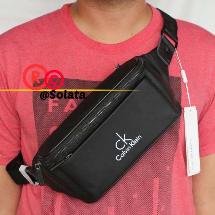 TAS SLEMPANG PRIA TAS BAHU PRIA WAISTBAG PRIA WATERPROOF IMPORT CK Murah