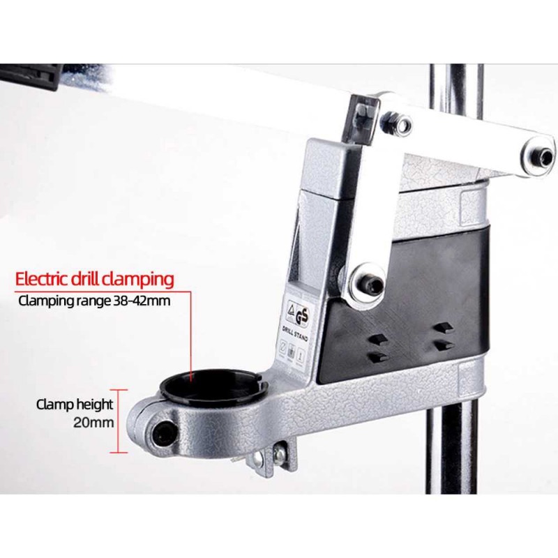 Dudukan Bor Electric Bracket Drill Grinder Rack Stand Clamp Aluminium