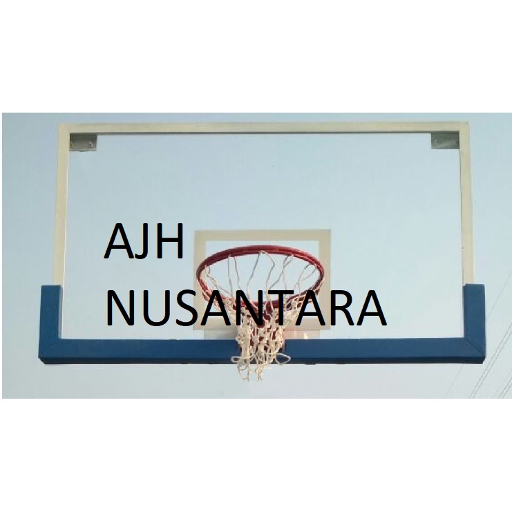 Papan Pantul Basket Akrilik 15mm, 80x120cm,  Ring Per 2 Profesional Dank