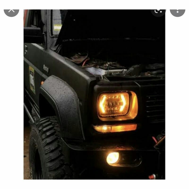 Lampu Daymaker Kotak 7 Inch Jeep Feroza L300 Taft