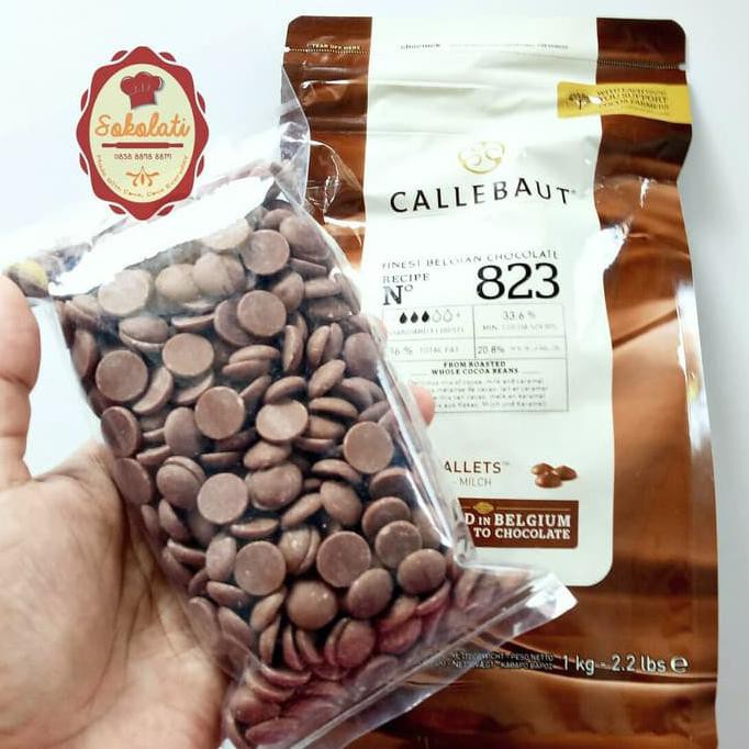 

BEST SELLER Callebaut coklat couverture Milk 823, 33.6% repack 250gr