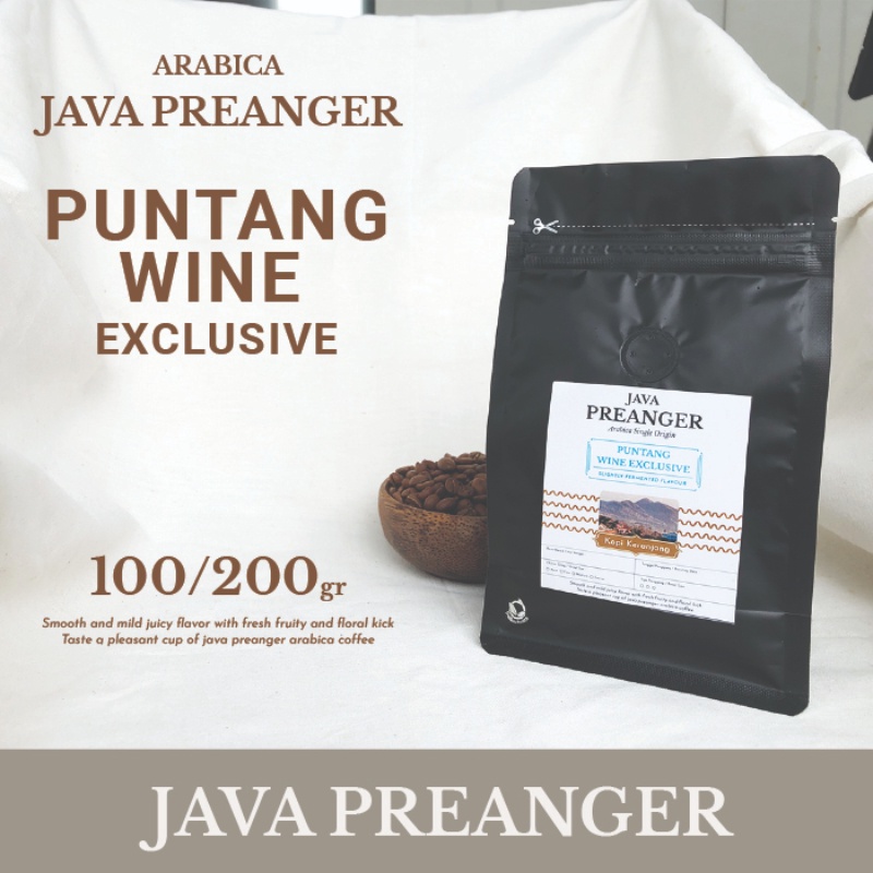 Jual Arabica Java Preanger Puntang Wine Exclusive Kopi Bean Bubuk Gr Shopee Indonesia