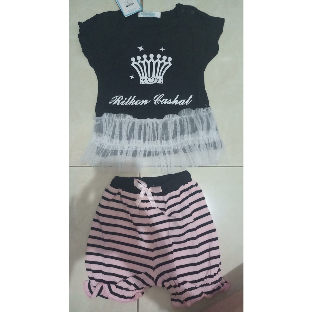 Baju Setelan Anak Perempuan Impor ukuran 1-2tahun