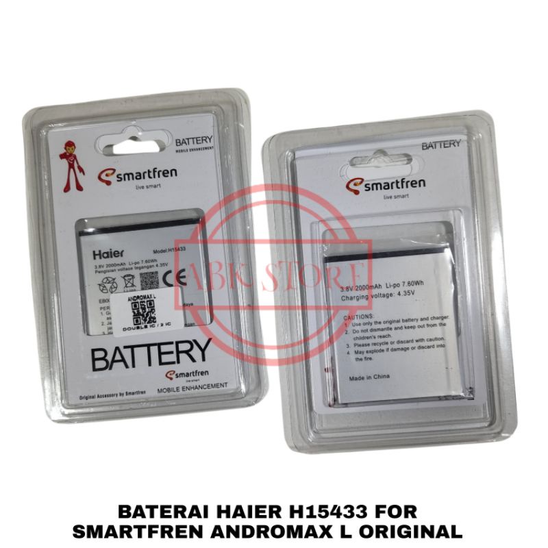 BATERAI BATTERY HAIER SMARTFREN ANDROMAX L B26D2H H15433 BATRE ORIGINAL