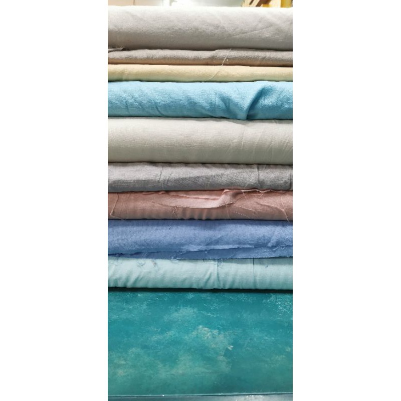 kain katun linen polos