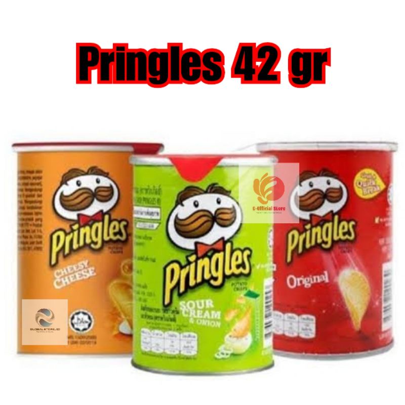 

Pringles original/sour cream and onion/cheesy cheese 42 gr