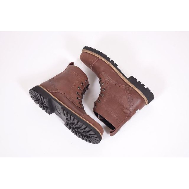 SEPATU PRIA | SEPATU MURAH | SEPATU HANDMADE BANDUNG | SEPATU Boots Azcost Pedro  Coklat