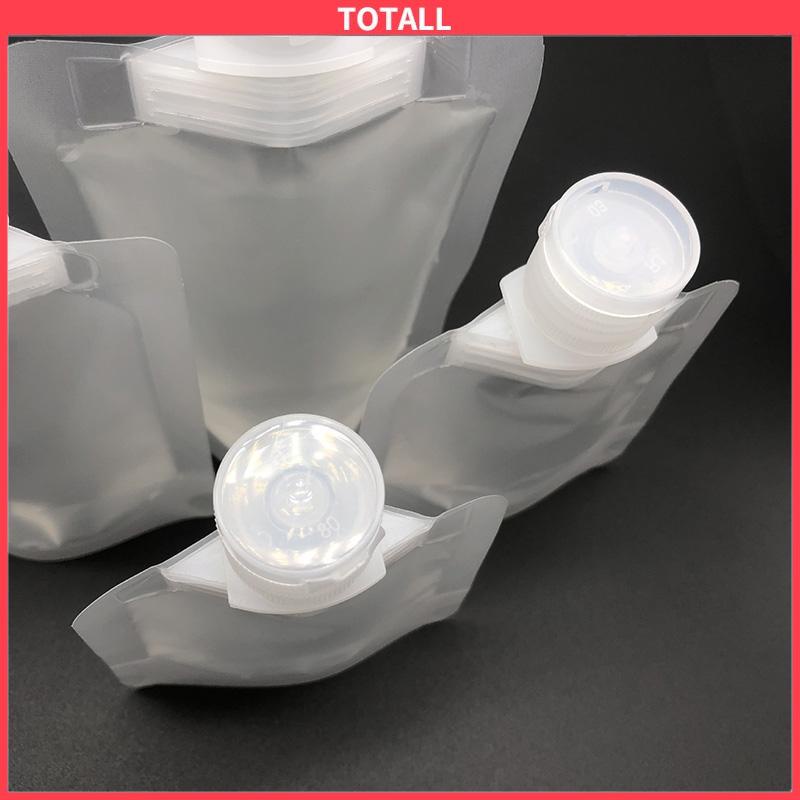 COD 30ml 50ml 100ml Travel Lotion Sub-kemasan Tas Kosmetik Minyak Esensial Tas Nozzle Flip-top-Totall