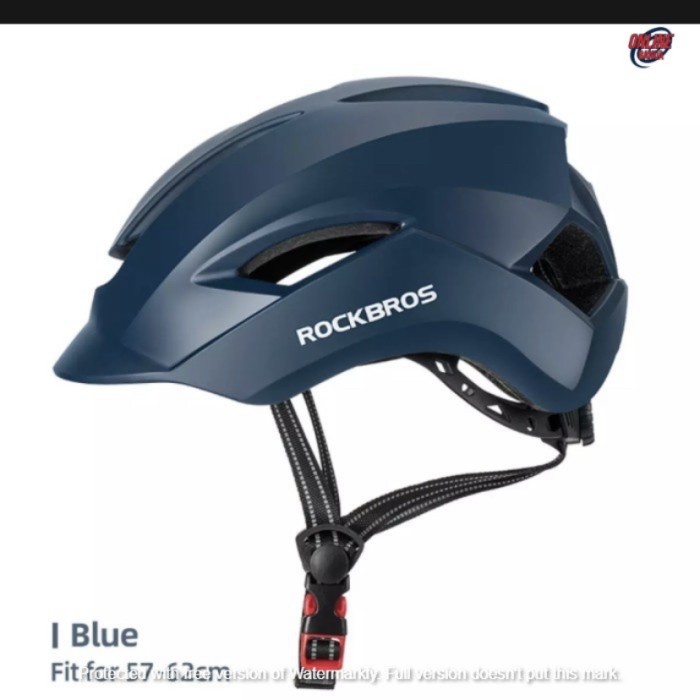 Helm Sepeda Rockbros WT-099 hitam bicycle helmet anti sweat / keringat - Biru