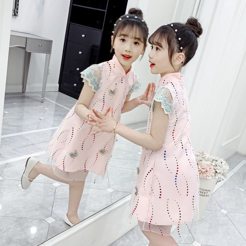 DJ021 Dress Tulle motif kupu 3D Import Kualitas Premium usia 3-6th