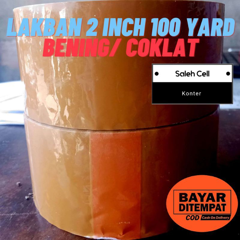 

Lakban Coklat / Bening 2 Inch 100 Yard Tebal, Termurah