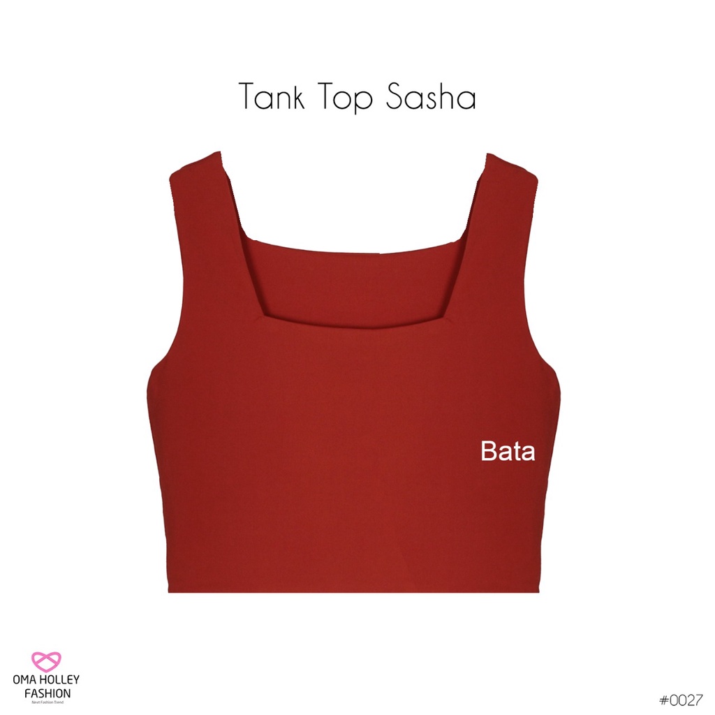 (COD) OH Fashion Tanktop Sasha Korea Bahu Lebar Wanita #0027 (Part 1)-Bata