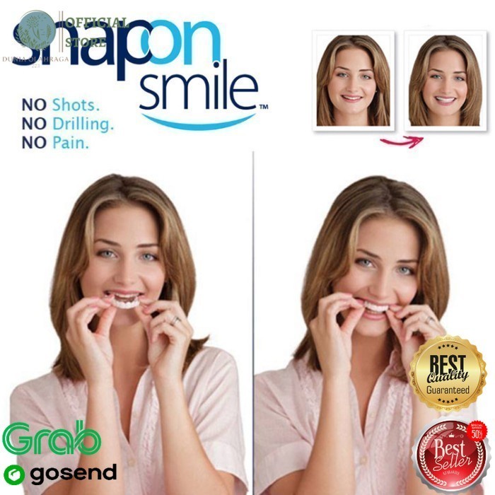 Whitening Set Veneer Pelapis Gigi Ompong - Sepasang Atas Dan Bawah Do