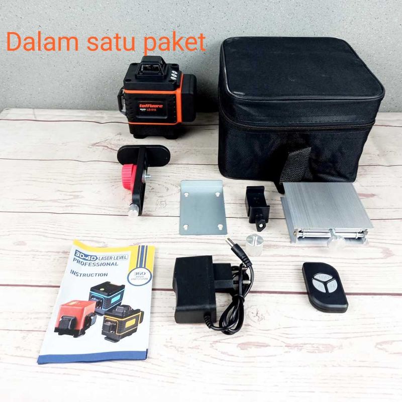 mesin self leveling 16 line laser 4D dengan remot dan manual