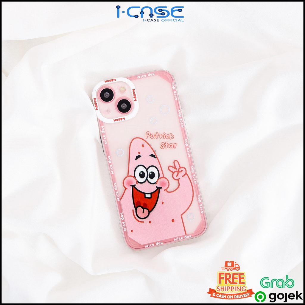 Soft Case Cartoon Spongebob &amp; Patrick Star Full Lens Cover  For iPhone 7 8 SE 7+ 8+ X XR XS 11 12 13 Mini Pro Max