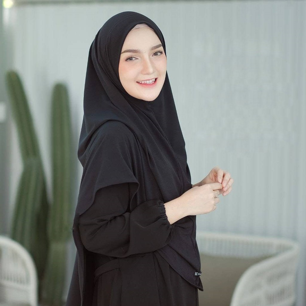 Jilbab Instan Hijab Instant Khimar Zaina Bergo Jersey Murah Terbaru Kekinian CVH-3