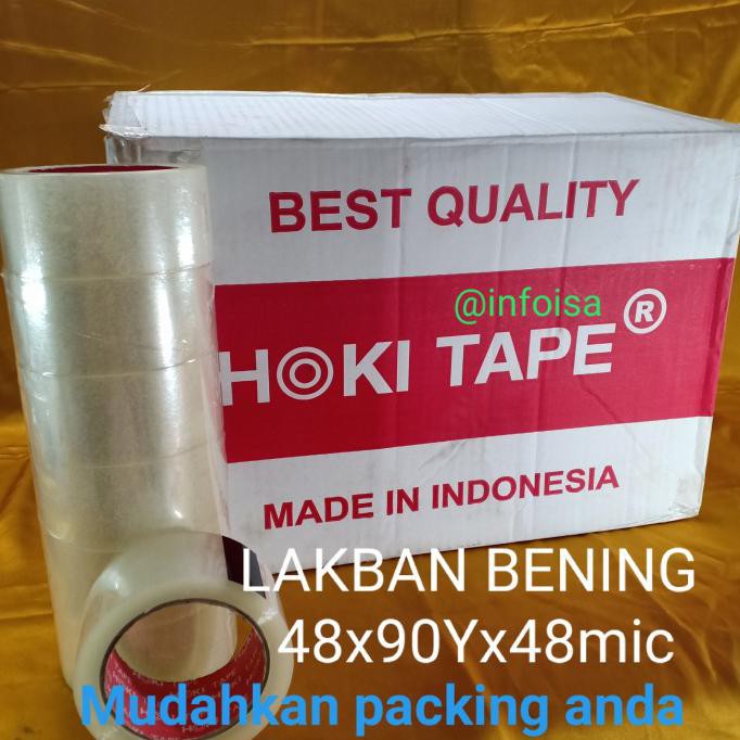 

1 Dus Lakban Bening 48 X 90Y X 48 Hoki Tape Khusus Gojek/Grab Jakarta Leovivi96Out