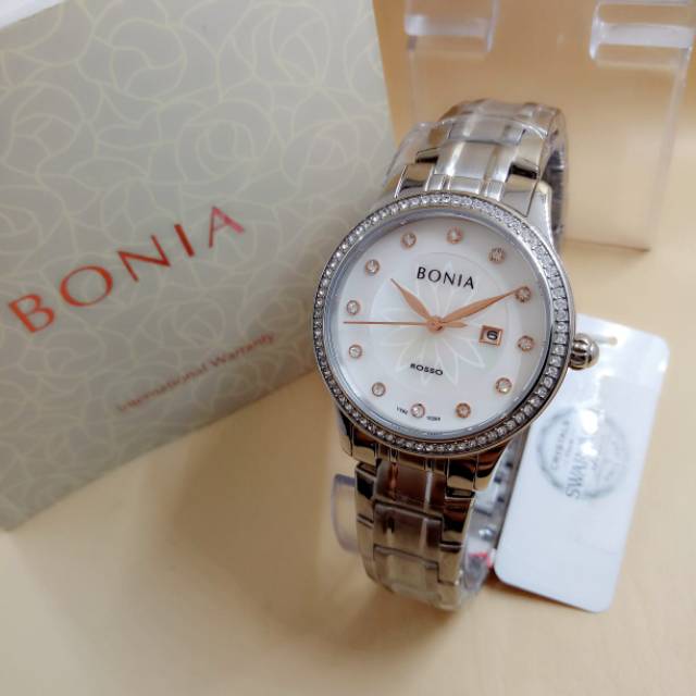 Jam Tangan Wanita Bonia Swarovski Bonia 2357 Original Resmi,