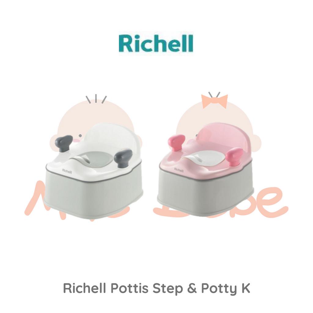 Richell Pottis Step and Potty K Toilet Training Dudukan Toilet Pispot Anak